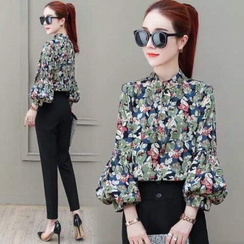Women Blouse Womens Autumn Chiffon Shirt Spring Autumn Clothes Tops Blusas Ropa De Mujer