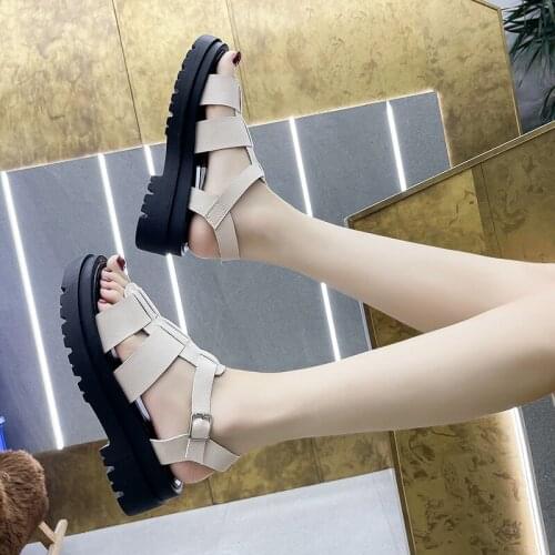 Hot Sale 2021 New Women Sandals Fashion Beach Open Toe Casual Shoes Woman Wedges Comfortable Platform Sandals Women Shoes