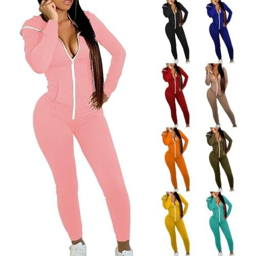 Casual Women Ribbed Jumpsuits Letters Sleeves Turtleneck Zippers Rib Bodysuit Skinny Raised Lines Pattern Outdoor Wear