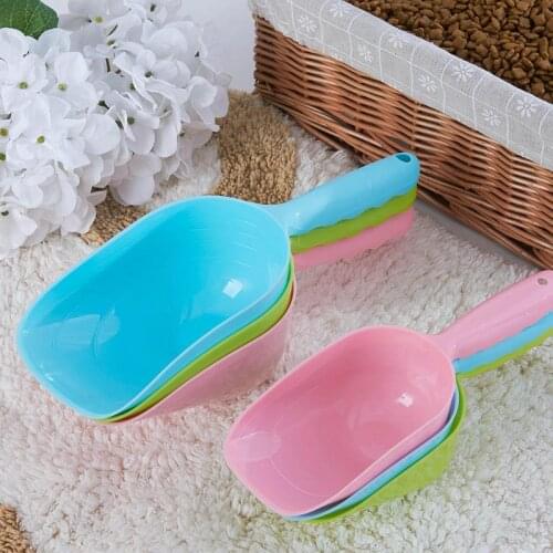 1PC Pet Food Shovel Plastic Dog Scooper Cat Food Container Pet Measuring Cup Plastic Dog Feeding Device Dog Feeder Pet Supplies