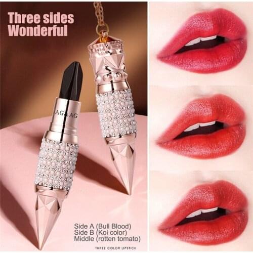 1Pcs Moisturizer Lip Balm Nutritious Lip Care Queen Scepter Lipstick 3 In 1 Three Colors Lipstick Makeup Lip Balm