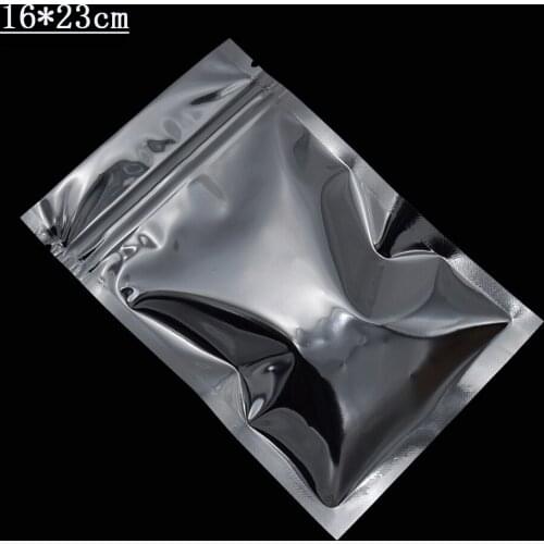 16x23cm Heat Sealable Mylar Pouches Larger Ziplock Package Bags Food Grade Storage Pouch Metal Aluminu Foil Packing Bags 500Pcs