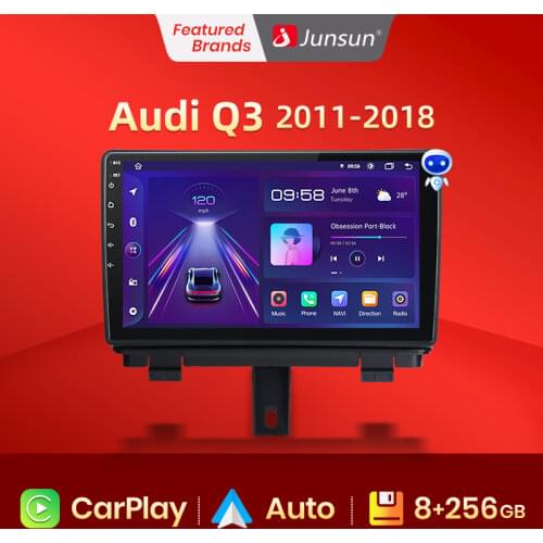 Junsun V1 Pro 4G Android 10.0 4G+64G Car Radio Multimedia Player For Audi Q3 1 2011 - 2018 GPS Navigation no 2din dvd