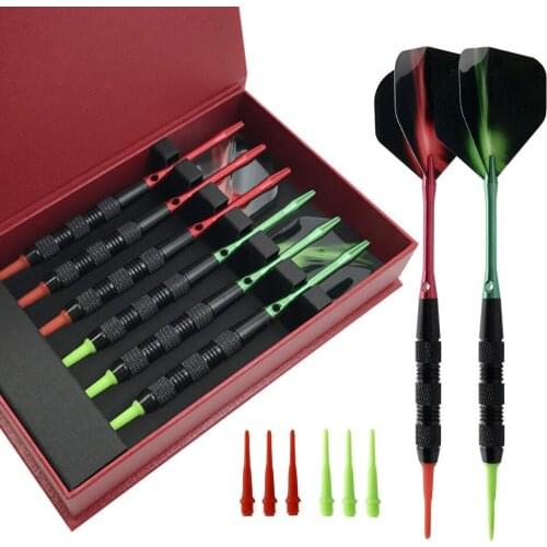 Free Shipping 6 Professional Competition Grade 18g Soft Tip Darts Electronic Darts Soft Darts Aluminum Shaft and 6 Soft Darts