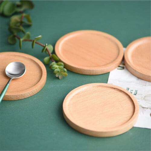 JSWORK Wooden Coasters Drink Dessous De Verre Onderzetters Posavasos Untersetzer Posavasos Madera Placemats Pads Mug Mats Cup