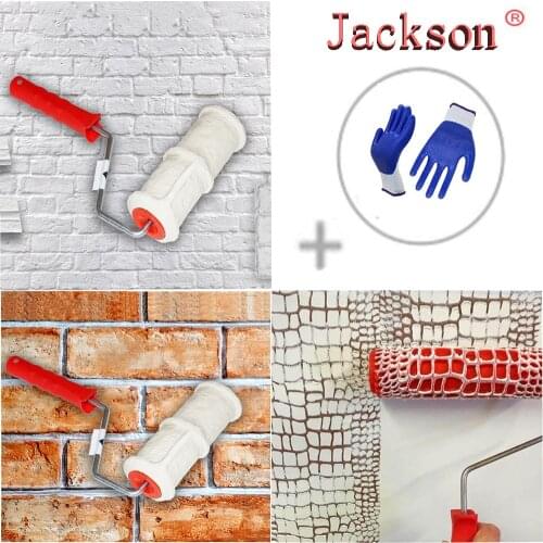 DIY Patterned Paint Roller Household Wall Decorative Brush Tools Environmental Protection Stamp Roller Draw transfer Cylinder