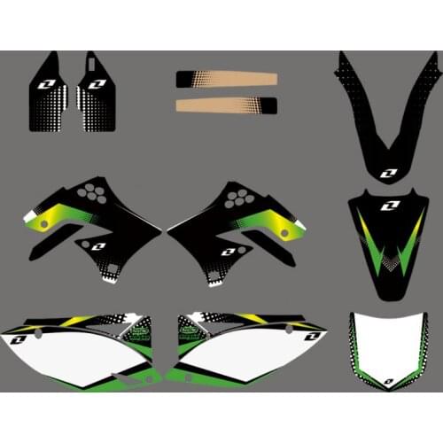 H2CNC 0024 TEAM Graphics& BackgroundS DECALS STICKERS Kits for Kawasaki KX450F KXF450 2009 2010 2011 2012 KXF 450 KX 450F