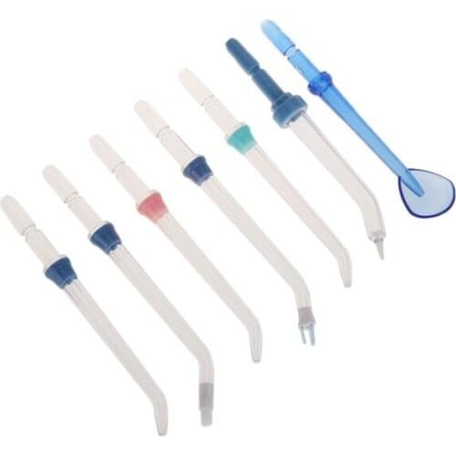 7 Pieces Water Flosser Oral Irrigator Extra Replacement Jet Tip Nozzle For Waterpik WP-100 Vaclav Nicefeel Flycat