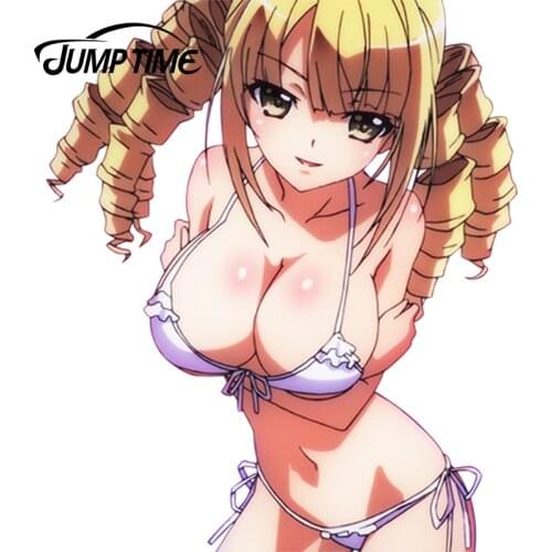 JumpTime 13cm x 11.1cm Anime Girls NouCome Reikadou Ayame Render Vinyl Wrap Sexy Girl Decal Car Racing Stickers