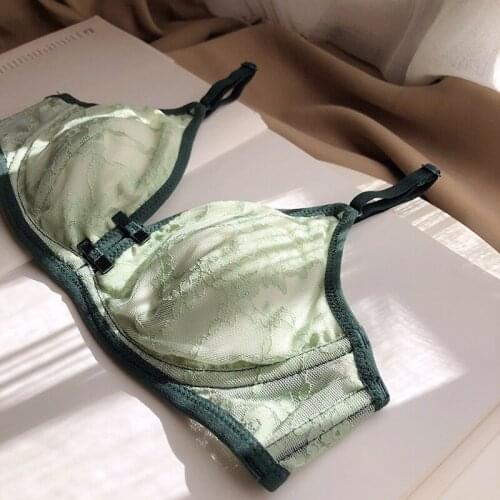 New cheongsam bra set lingerie Lace thin sexy underwear bra suit girl bra and panty set Chinese style