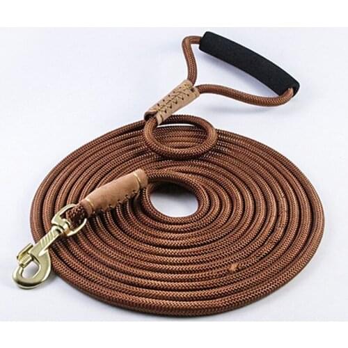3M/5M/10M/20M Long Nylon Dog leash Lead Pet Mountaineering Rope Outdoor Walking Training Leashes for Dogs Belt Safety Rope