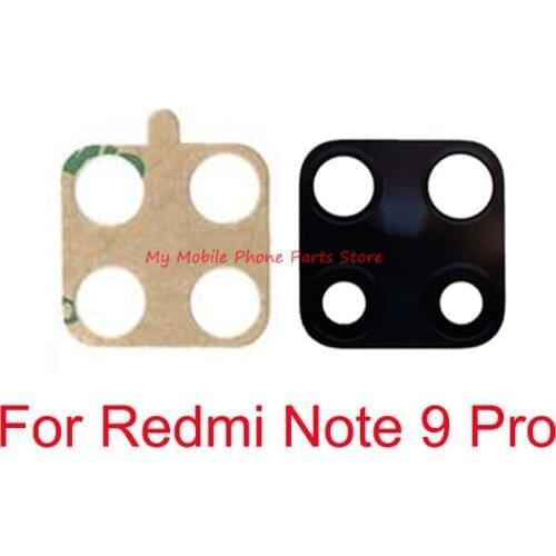 New Rear Camera Glass Lens For Redmi Note 9 Pro 9pro Back Camera Lens Glass With Sticker Tape For Xiaomi Redmi Note 9 Pro