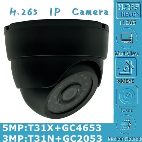 940nm Invisible Light 3/5MP IP Ceiling Dome Camera Indoor T31N+GC2053 2304*1296 T31X+GC4653 2592*1904 Onvif IRC 24 LEDs Infrared