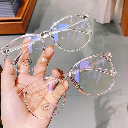 Simple Glasses Woman Round Eyeglasses for Men Fashion 2021 New Unisex Anti-Blue Light Elegant Eyewear Trendy Blocking Okulary