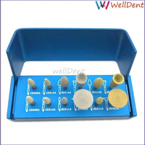 Ra3112 Dental Diamond Polishing Burs Set Zirconia For Dental Clinic Low Speed Contra Angle Grinding Head