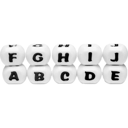 Silicone Letter Beads Edible Silicon DIY English Letters Scattered Beads jewlery making supplies beads for jewelry making