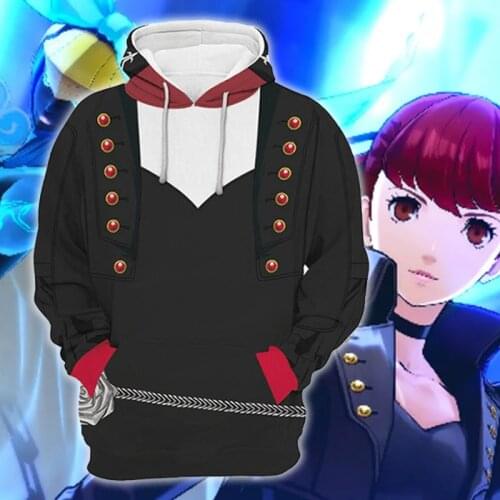 Persona Sweatshirt Zipper Coat Amagi Yukiko Cosplay Costume Casual Jacket Women Men Cltothes casual Hoodie Anime Coat Halloween
