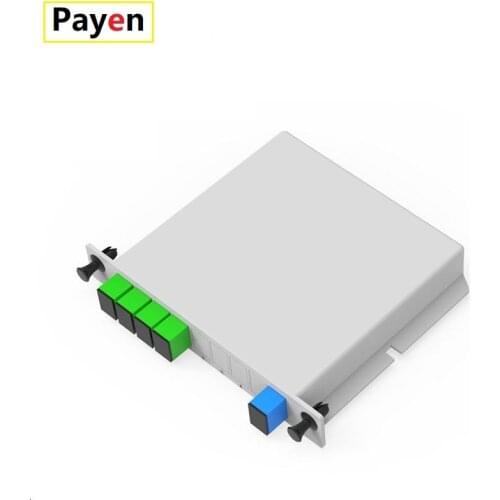 SC APC PLC 1X4 Fiber Optic Splitter Box FTTH Cassette Insertion Type Fiber Optic Splitter Free Shipping