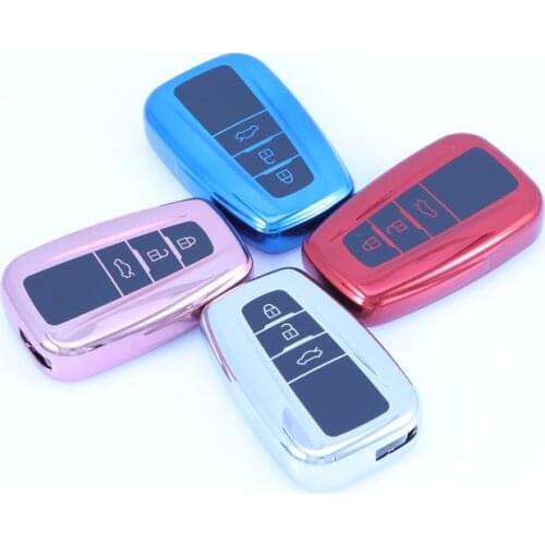 High quality New Soft TPU Remote Car Key Case For Toyota Camry CHR Prius Corolla RAV4 Prado 2017 2018 Full Cover AutoAccessories