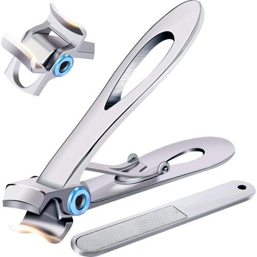 2/3PCS Toenail Clipper Professional Stainless Steel Foot Pedicure Cutter Nail File Fingernail Trimmer Remove callus Hand Tool