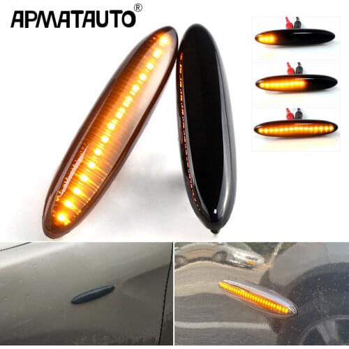 2PCS Led Dynamic Side Marker Turn Signal Light For Lexus IS250 IS350 SC430 Toyota MARK X REIZ CROWN UZZ40 Highlander Camry 40