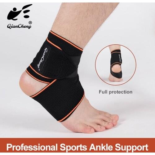 Qiancheng Ankle Brace Support, Breathable and Adjustable Elastic Foot Wrap for Running, Basketball, Football and Fitness