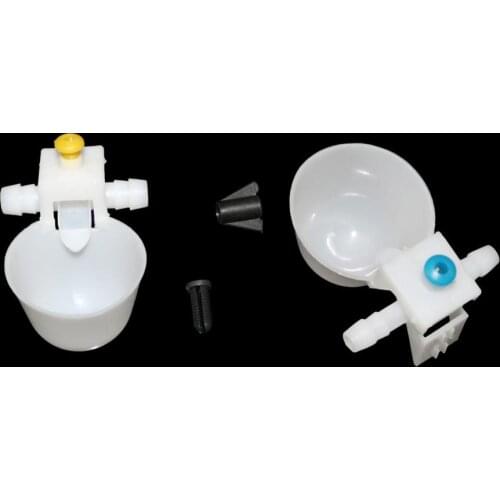 White Pigeon Waterer Cup with 9mm barb Parrots Bird Automatic feeding cup Bird cage accessories drinking bowl 30 Pcs