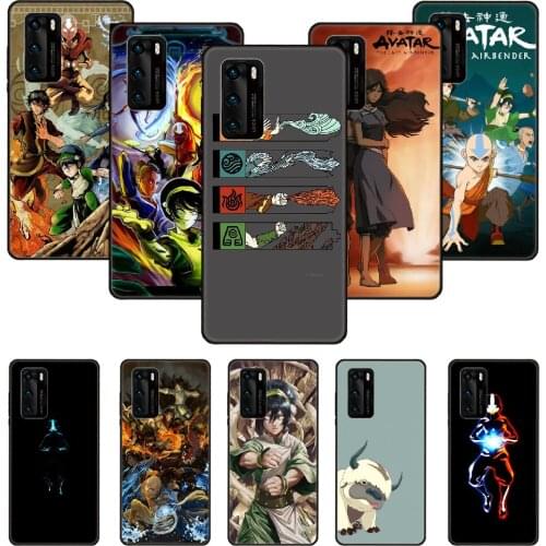Phone Case For Huawei P20 P30 P40 P Smart Z + P10 Mate 30 10 20 Lite Pro Black Cover Waterproof Anime Avatar The Last Airbender