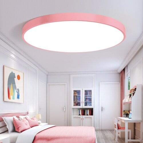 European Minimalist Macaron Led Ceiling Chandeliers For Living Room Bedroom Study Indoor Lighting Household Decoration Lamps