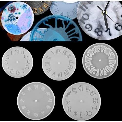 1Pcs Clock Resin Epoxy Molds Mixed Size Silicone UV Resin Casting Molds For DIY Jewelry Making Findings Supplies Accessories