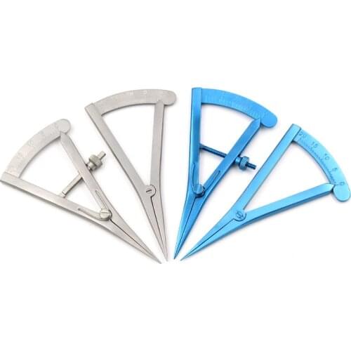 Stainless steel eye measurement gauge double eyelid surgery tool eyelid measurement design screw compass compass shaping instrum