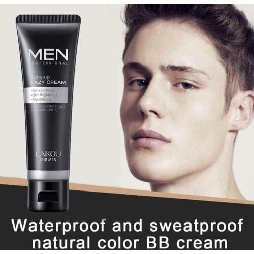 LAIKOU Natural Whitening Men BB Cream Face Cream Men Effective Care Sunscreen Face Foundation Base Makeup Skin Color Skin Care