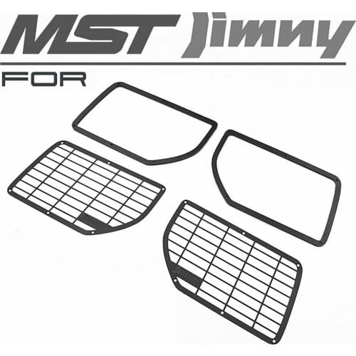 Metal Rear Window Net Back Guard Frame DIY Part for MST JIMNY RC Car Accessories