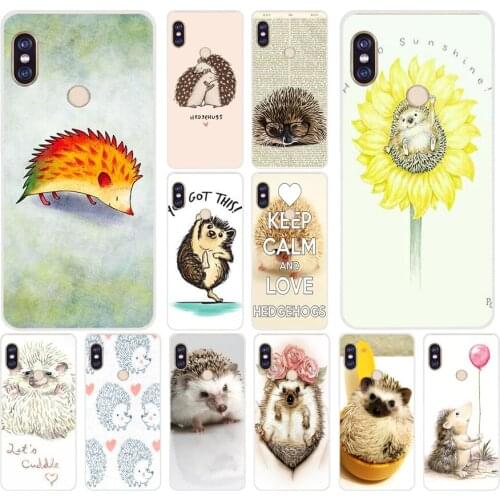 181G Darcy hedgehog Sheep Soft Silicone Tpu Cover phone Case for xiaomi redmi 6 pro 5 plus note 6 pro 4 4x mi 8