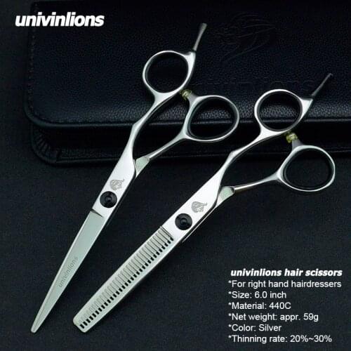 6" professional hairdressing scissors kit thinning shears barber haircut tools hairdresser supplies salon hairstylist scissors