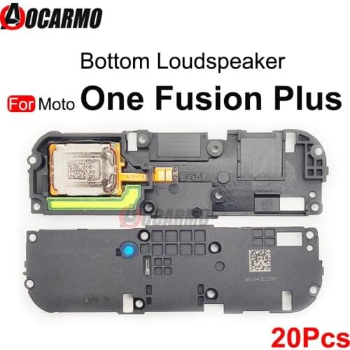 Aocarmo 20Pcs/Lot Bottom Loud Speaker For Motorola Moto One Fusion Plus Loudspeaker Buzzer Ringer Repair Parts
