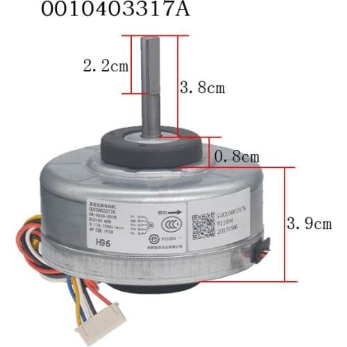 New for Air conditioner inner machine motor 0010403317A DR-8838-801B reverse 40W DC Motor fan