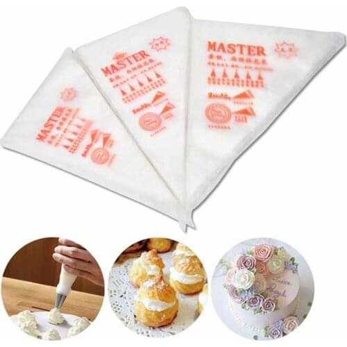 100Pcs Disposable Pastry Bags Piping Bag Cake Making Tools Cake Decoration Tools For Icing Nozzle Cake decorating tools