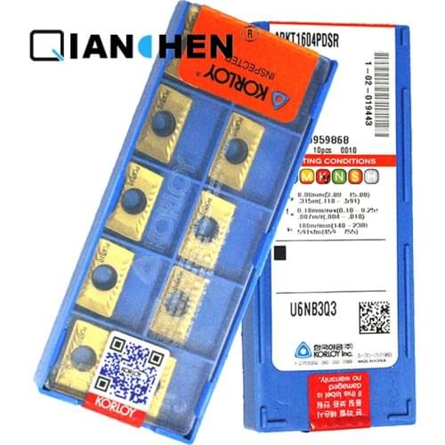 Genuine Original Korea Korloy APKT1604PDSR PC6510 APMT1135PDER-K KF5900 (10pcs/lot) High Quality Internal turning tool Insert