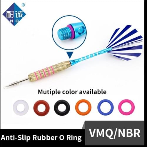 NAICHENG 50Pcs/Set Anti-Slip Rubber O Ring For Metal Dart Shafts Arrow Tips Replacements Gasket Grip Washer Accessories