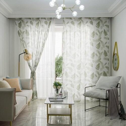 Floral Sheer Curtains For Living Room Bedroom Curtains For Kitchen Printed Tulle For Curtains Drapes Door Fabric Home