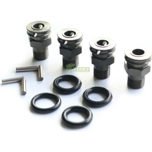 Alloy CNC Upgrade Hex Hub/Extended Axle Set Fit For 1/5 Losi 5ive T Rovan LT KingmotorX2