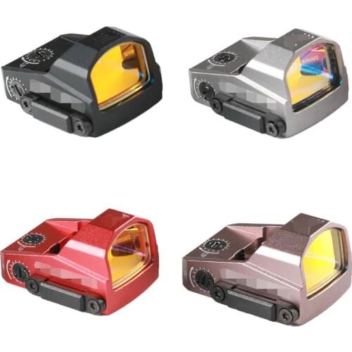 P2 Tactical Micro 1x22 Red Dot Sight 3 MOA Reflex Sight Scope with High Mount RMR Optics for Pistol Hunting Sights