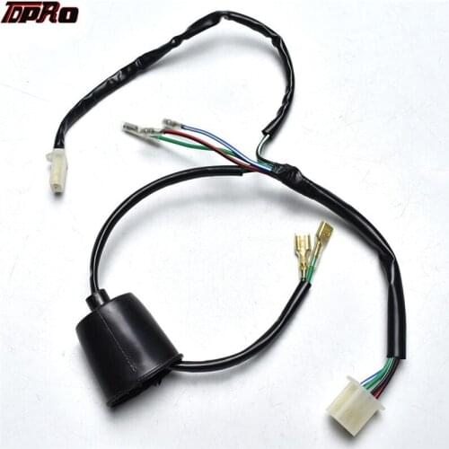 TDPRO Motorcycle Dirt Pit Bike Kick Start Engine Wire Wiring Harness Loom For 50cc 70cc 90cc 110cc XR50 CRF50 SDG Trail Thumpsta