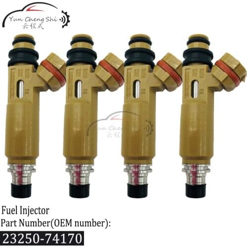 4pcs Fuel Injector Nozzle 23209-74170 23250-74170 For Toyota Avensis RAV4 Camry/Vista Corona Townace/Liteace Carina FF ED Cad