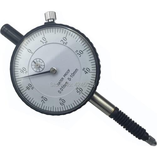Water proof 0-10 0.01mm Dial Indicator Shock-Proof Dial Test Gauge with Lug Back Precision Micrometer Measuring Tools