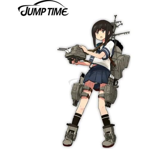 Jump Time 13 x 5.6cm For Kantai Collection Fubuki Kancolle Car Stickers Personality Decoration Decal Refrigerator RV Graphics