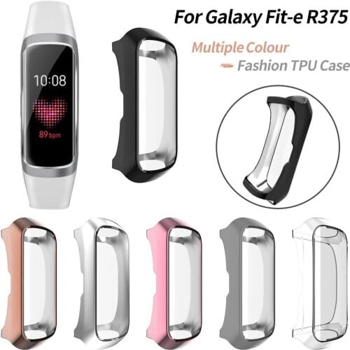 Soft Screen Protect Cover for Samsung Galaxy Fit-e SM-R375 Smart Watch Full Case Scratch-resistant TPU Shell Bumper Accessories