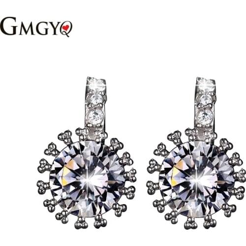 GMGYQ Earings Fashion Jewelry 2018 Cubic Zirconia Voor Vrouwen Womens Accessories Aretes De Mujer Bridesmaid Graduation Gift