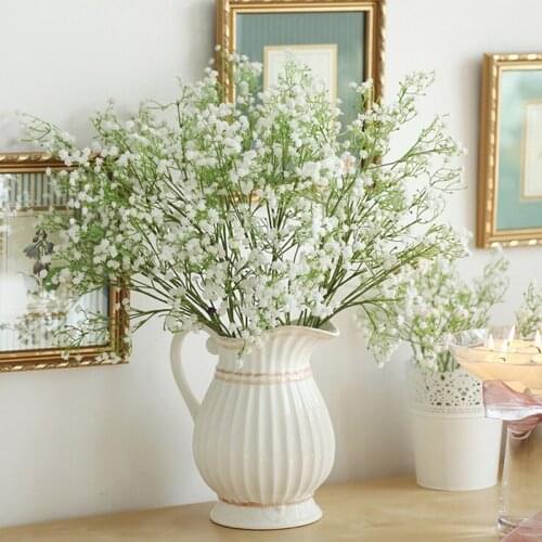 1 pc Artificial Flowers Fake Gypsophila DIY Floral Bouquets Arrangement Wedding Home Garden Party Decoration